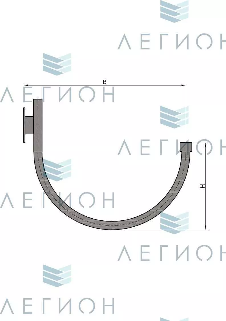 К41-0,3-0,6-12-5 кронштейн однорожковый