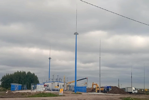Мачты освещения ВМО-20, молниеотводы МОГК-25 <br />
АГРС «Энергия-3» г. Барабинск
